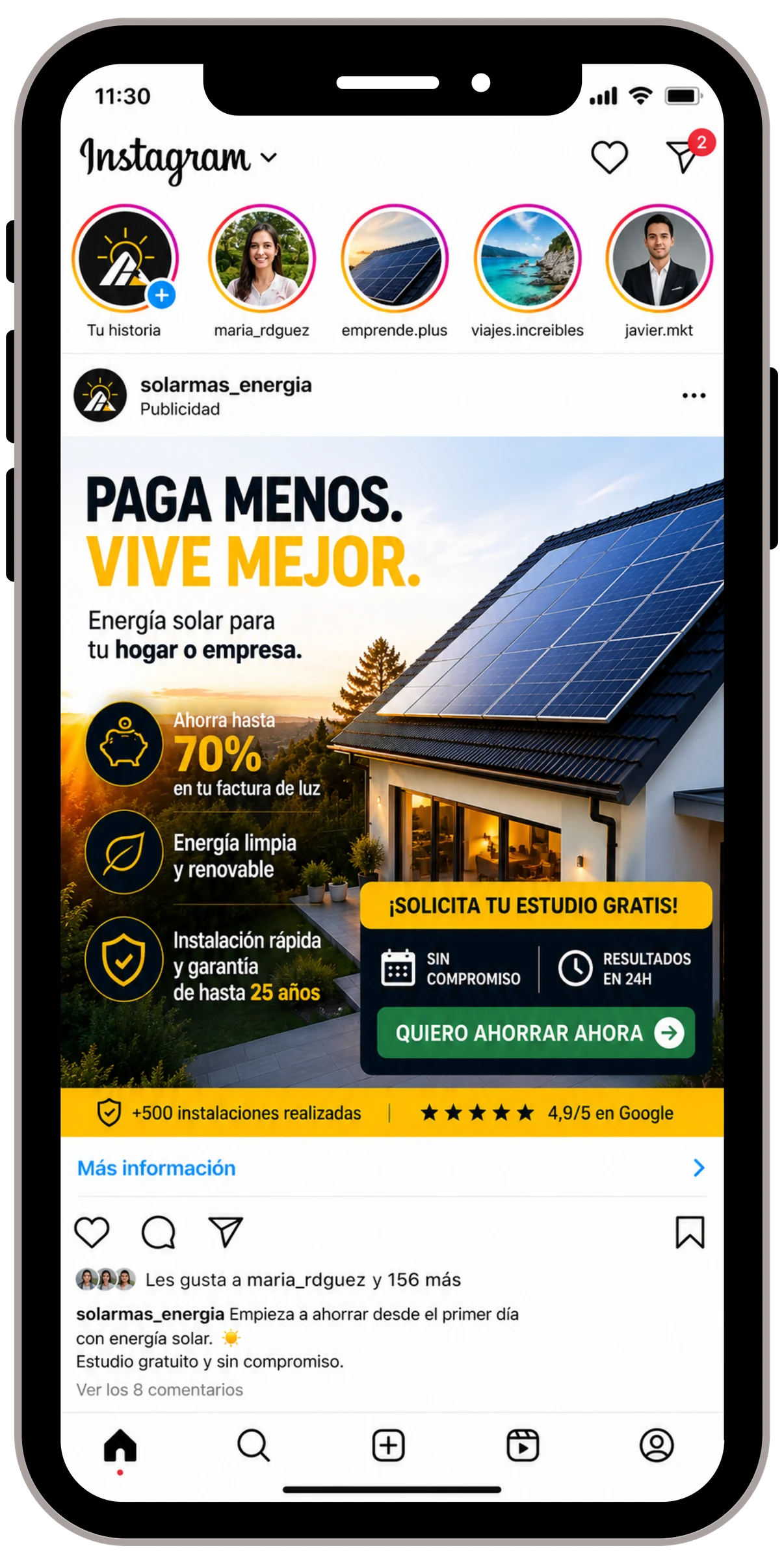 Ejemplo de anuncio en Meta Ads (Facebook/Instagram)